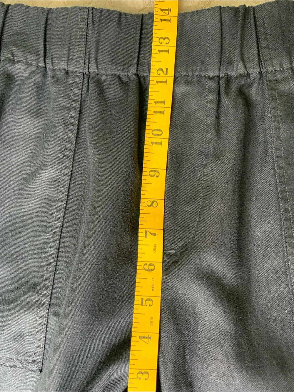 Banana Republic Linen, cotton lyocell, Black Cropped Tailored straight leg pant